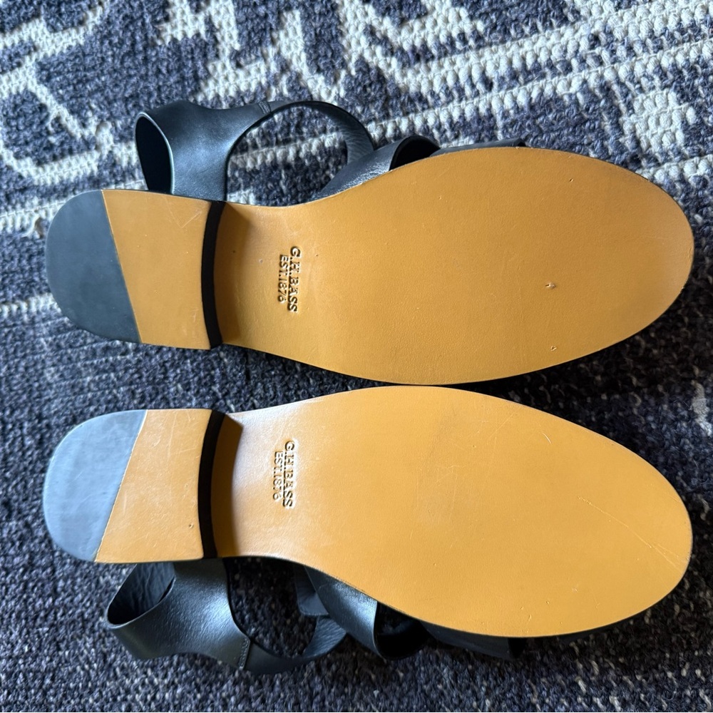 Women's Black Fisherman Sandals GH Bass new size 10 - Picture 4 of 8